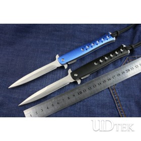  Blue and black Small Fish steel folding knife (small size) UD402222